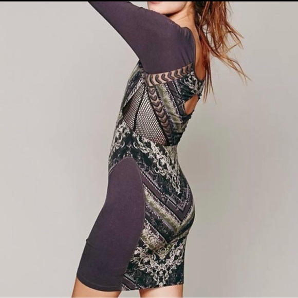 Free People Dresses & Skirts - NWT Free People Out of Africa Mini Dress Bodycon Small